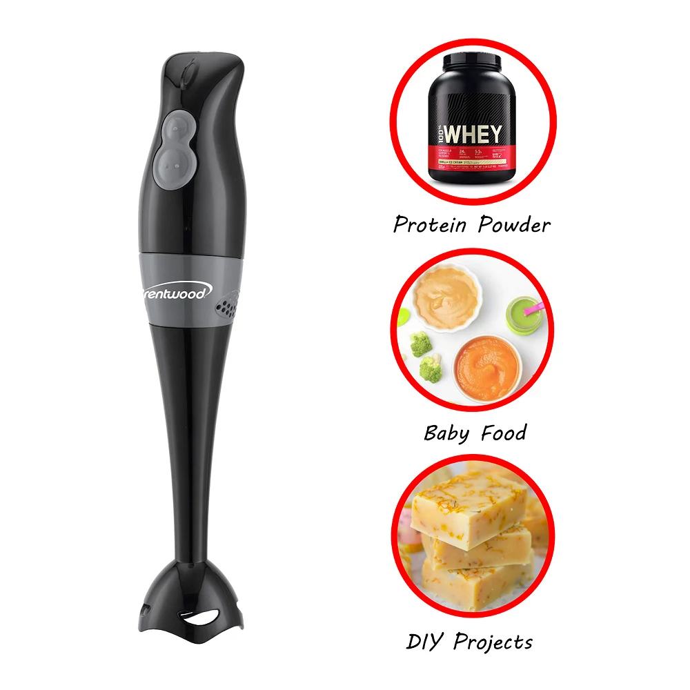 Brentwood Appliances Brentwood 2 Speed 200W Hand Blender In Black 4 Brentwood Appliances Brentwood 2 Speed 200W Hand Blender In Black - Image 2