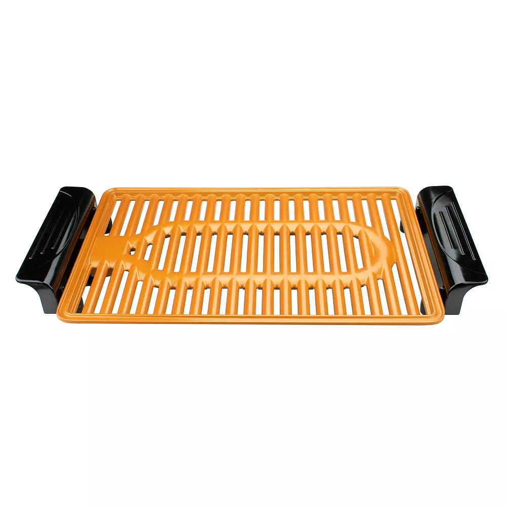 Brentwood Appliances Brentwood TS-642 1000 Watt Indoor Electric Copper Grill In Black 4 Brentwood Appliances Brentwood TS-642 1000 Watt Indoor Electric Copper Grill In Black - Image 2