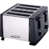 Brentwood Appliances Brentwood 1300W 4 Slice Toaster In Black And Silver