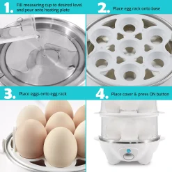 Elite Automatic 2-Tier Egg Cooker & Steamer -Zojirushi Sales Store 6044881 ALT3