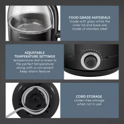 Elite 1.2-Liter Electric Honeypot Glass Kettle -Zojirushi Sales Store 6044882 ALT4