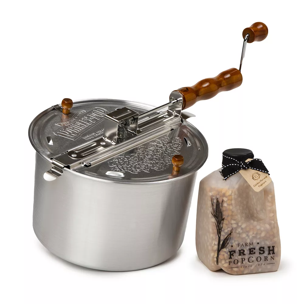 Wabash Valley Farms Classic Whirley-Pop Popcorn Popping Set 3 Wabash Valley Farms Classic Whirley-Pop Popcorn Popping Set
