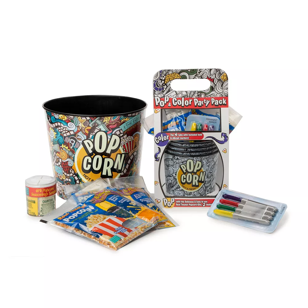 Wabash Valley Farms Pop & Color Popcorn Party Pack Gift Set 3 Wabash Valley Farms Pop & Color Popcorn Party Pack Gift Set