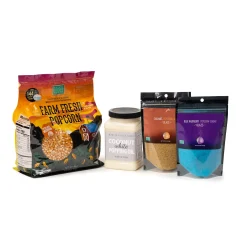 Wabash Valley Farms Jumbo Sweet Carmel & Blue Raspberry Popcorn Set