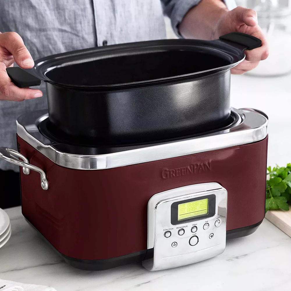 GreenPan Nonstick Ceramic 6-qt. Slow Cooker 8 GreenPan Nonstick Ceramic 6-qt. Slow Cooker - Image 6
