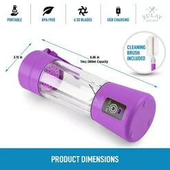 Zulay Kitchen Portable Blender - USB Rechargeable -Zojirushi Sales Store 6153698 ALT2