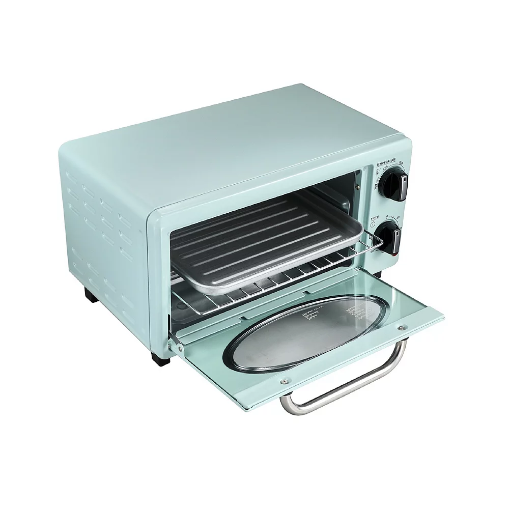 Americana By Elite Collection Retro 2-Slice Toaster Oven 4 Americana By Elite Collection Retro 2-Slice Toaster Oven - Image 2