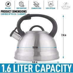 Zulay Kitchen Whistling Tea Kettle Stovetop -Zojirushi Sales Store 6174944 ALT2