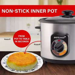Brentwood TS-1216S Home Kitchen 8 Cup Crunchy Tahdig Persian Rice Cooker -Zojirushi Sales Store 6252431 ALT3