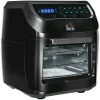 HOMCOM 12 QT Air Fry Oven 8 In 1 Countertop Oven Combo With Air Fry Roast Broil Bake And Dehydrate 1700W With Accessories And LED Display Black -Zojirushi Sales Store 6289016